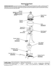 Part Location Diagram of 596703 Hamilton Beach Strainer
